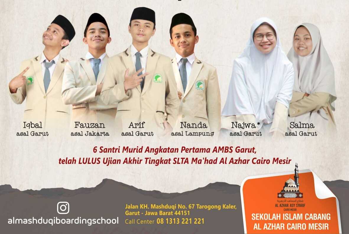 Enam Santri Pesantren Cabang Al Azhar Cairo Mesir Satu Satunya di Jawa Barat ini Berhasil Masuk Universitas Al Azhar Tanpa Tes di Indonesia