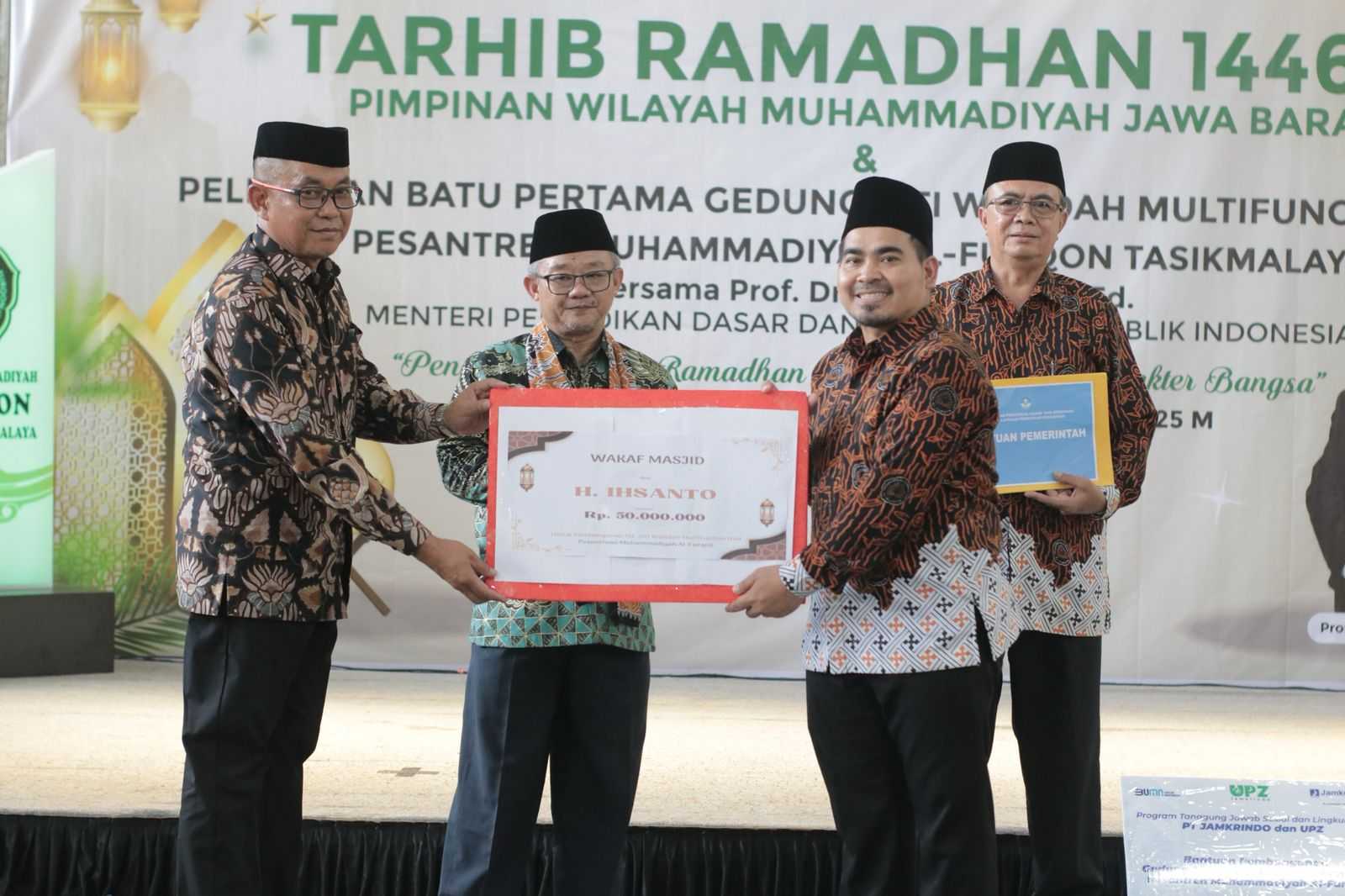 Pesantren Muhammadiyah Al Furqon Gelar Tarhib Ramadhan dan Peletakan Batu Pertama Gedung Siti Walidah Multifunction Hall