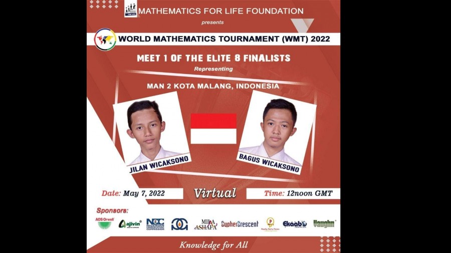 Dua Siswa MAN 2 Malang Juarai Turnamen Matematika Dunia