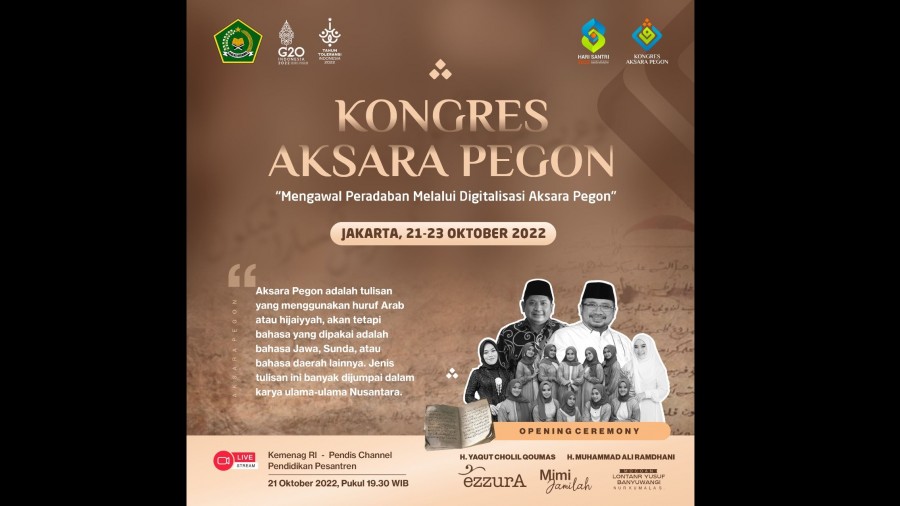 Kemenag RI Akan Gelar Kongres Aksara Pegon Pertama